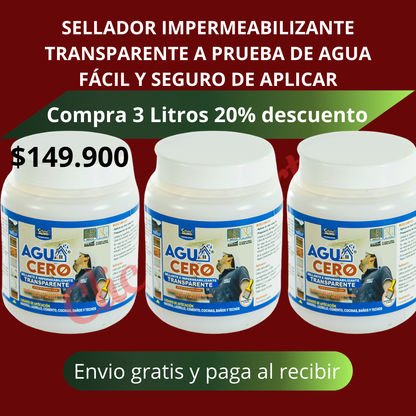 Aguacero MaxPro Impermeabilizante Transparente